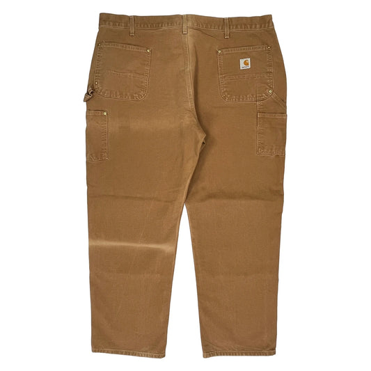 Original Fit Carhartt Carpenter Trousers - 44W 32L Brown Cotton