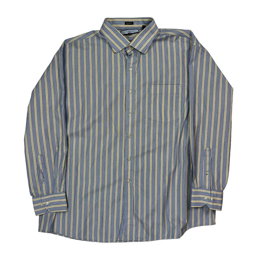 Tommy Hilfiger Striped Shirt - 2XL Yellow Cotton
