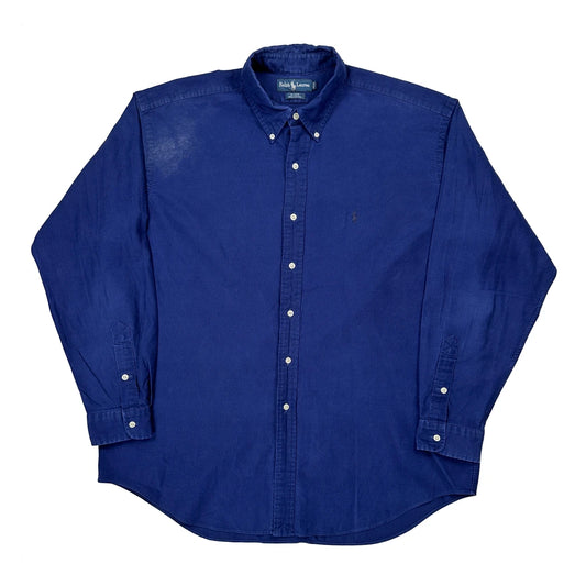 Blake Ralph Lauren Corduroy Shirt - XL Blue Cotton