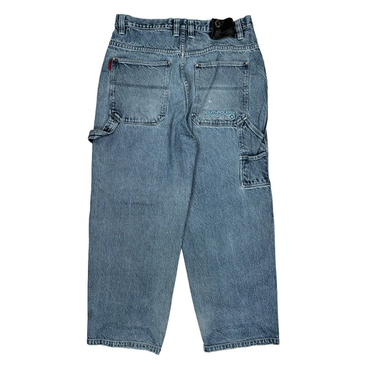 Southpole Cargo Carpenter Jeans - 36W 28L Blue Cotton