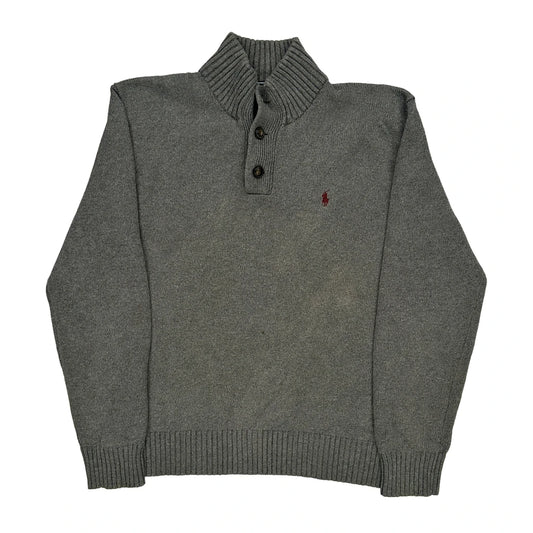 Polo By Ralph Lauren Jumper - Large Grey Cotton