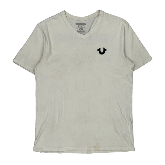 True Religion Graphic T-Shirt - Large White Cotton