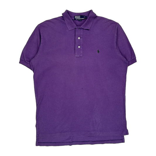 Polo By Ralph Lauren Polo Shirt - Large Purple Cotton