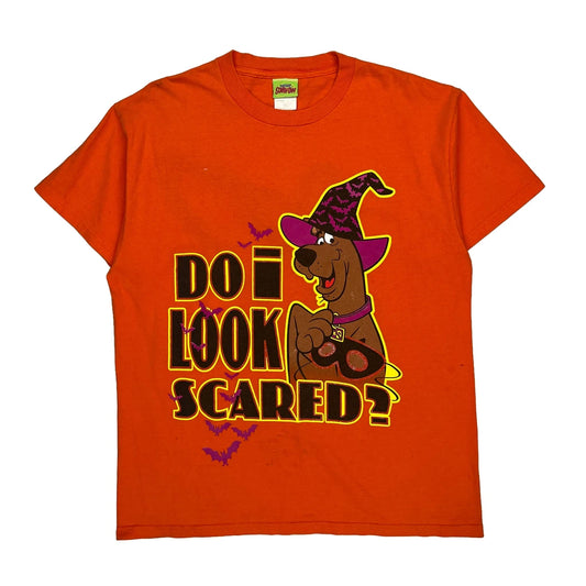 Scooby Doo Halloween T-Shirt - Large Orange Cotton