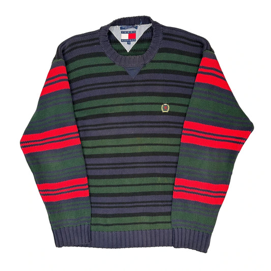 Tommy Hilfiger Jumper - Large Green Cotton