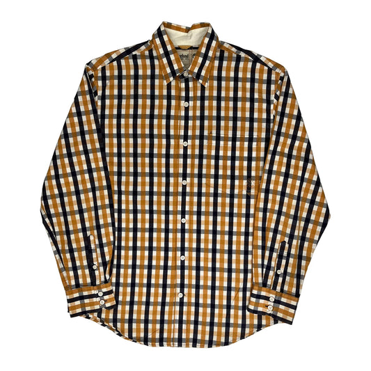 Timberland Checked Shirt - Large Navy Cotton