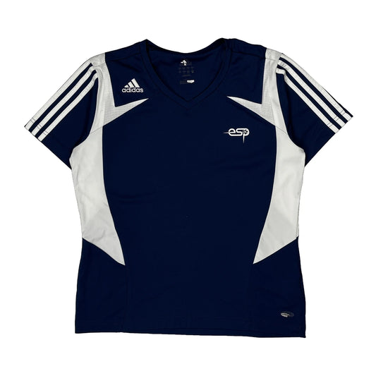 Vintage Esp Adidas Jersey - Small Blue Polyester