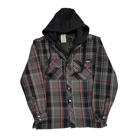 Dickies Checked Jacket - Small Black Cotton