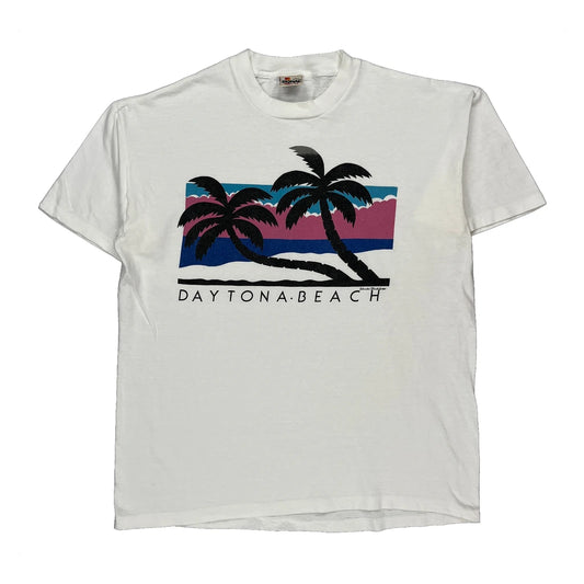 Signal Graphic T-Shirt - Large White Cotton