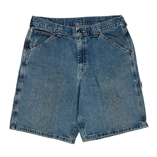 Levis Denim Shorts - 33W 10L Blue Denim