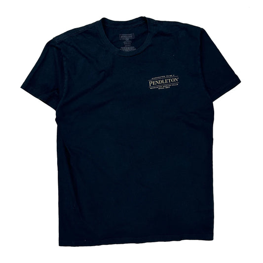 Pendleton Graphic T-Shirt - Large Black Cotton