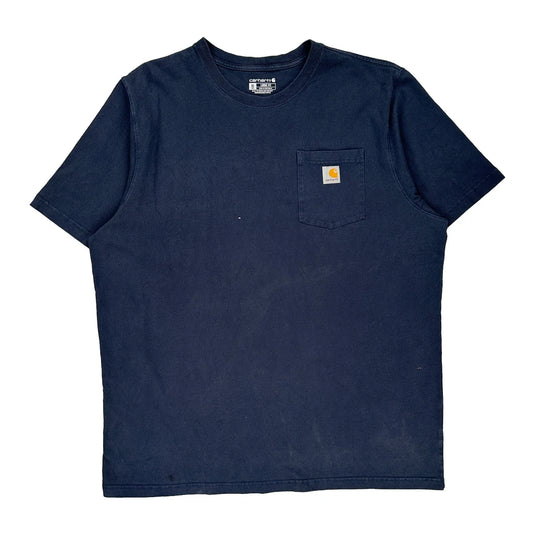 Carhartt Tall T-Shirt - XL Navy Cotton