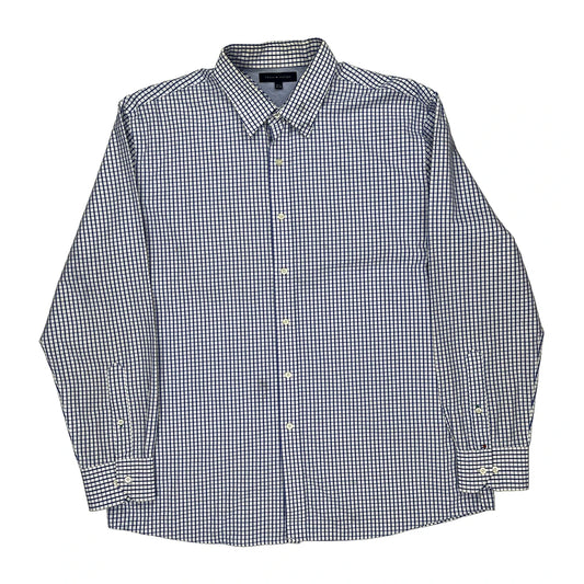 Tommy Hilfiger Checked Shirt - XL Blue Cotton