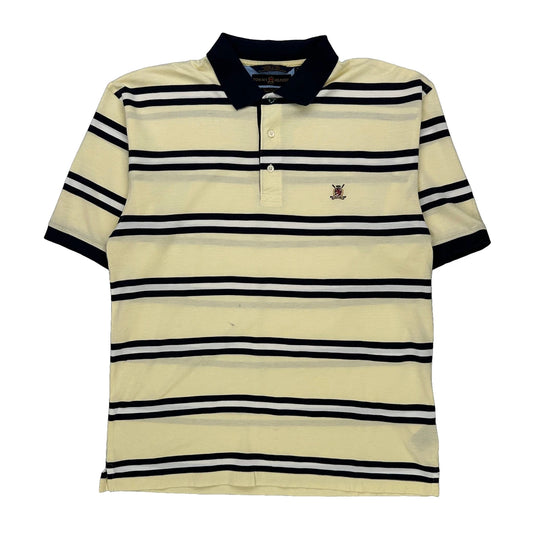 Golf Tommy Hilfiger Striped Polo Shirt - XL Black Cotton