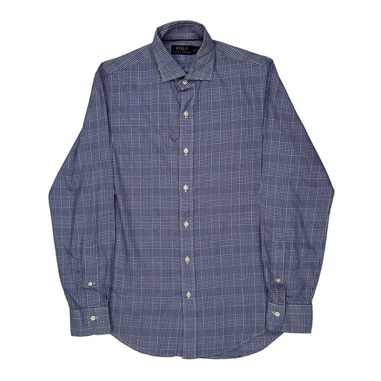 Polo By Ralph Lauren Checked Shirt - Small Blue Cotton