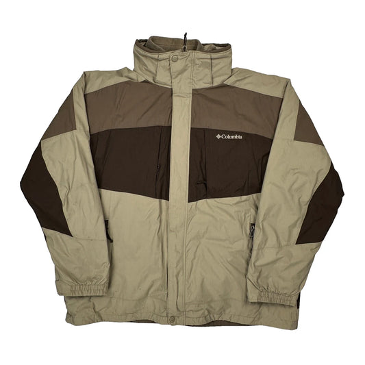 Columbia Ski Jacket - XL Beige Polyester