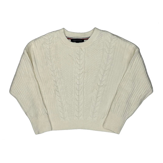 Tommy Hilfiger Jumper - Small Cream Cotton