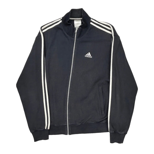 Adidas Track Jacket - XL Black Cotton