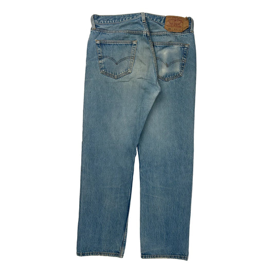 501 Levis Jeans - 31W 30L Light Wash Denim