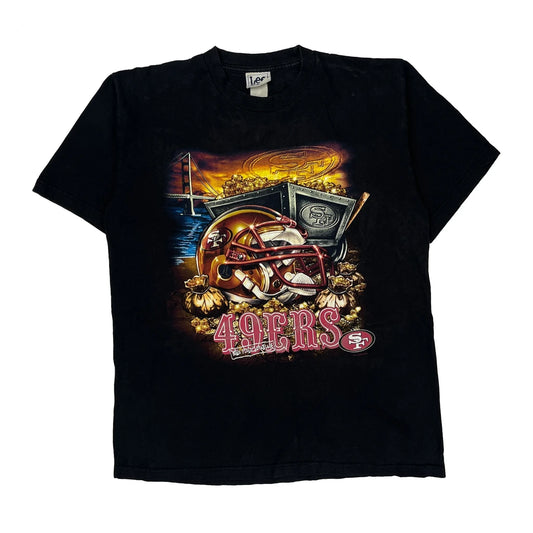 49Ers Lee Sport Nfl T-Shirt - Medium Black Cotton