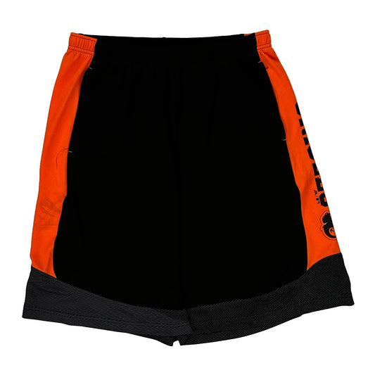Orioles Majestic Sport Shorts - Large Black Polyester