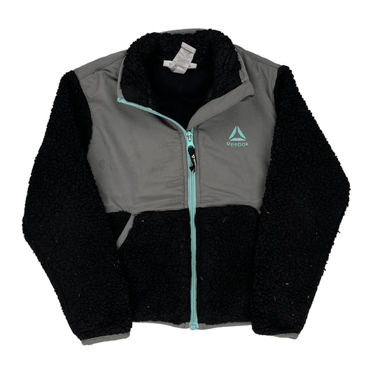 Age 4-5 Reebok Fleece Jacket - XS Black Polyester