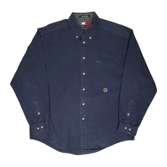 Tommy Hilfiger Shirt - Large Navy Cotton