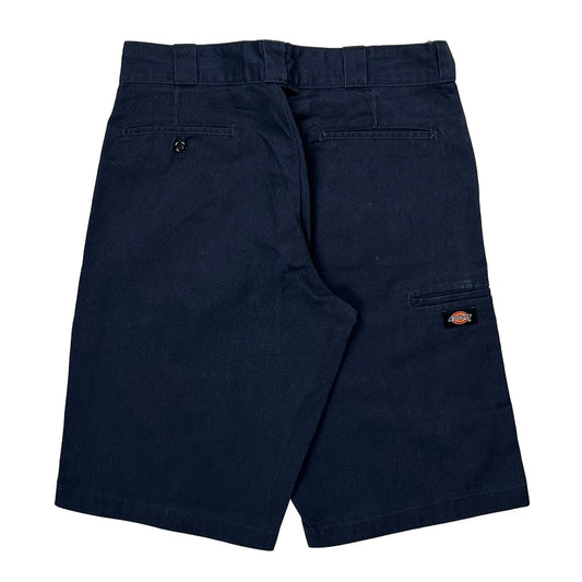 Dickies Baggy Shorts - 32W 11L Navy Polyester Blend