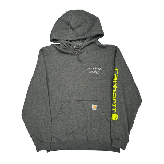 James Wright Roofing Carhartt Hoodie - Large Gray Cotton