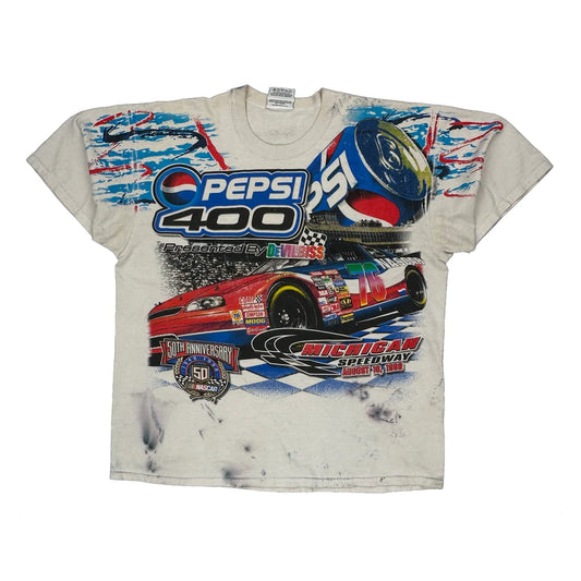 Pepsi 400 Chase Authentics Nascar Aop T-Shirt - XL White Cotton