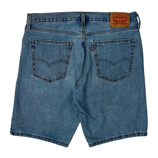 Levis Denim Shorts - 36W 10L Blue Cotton