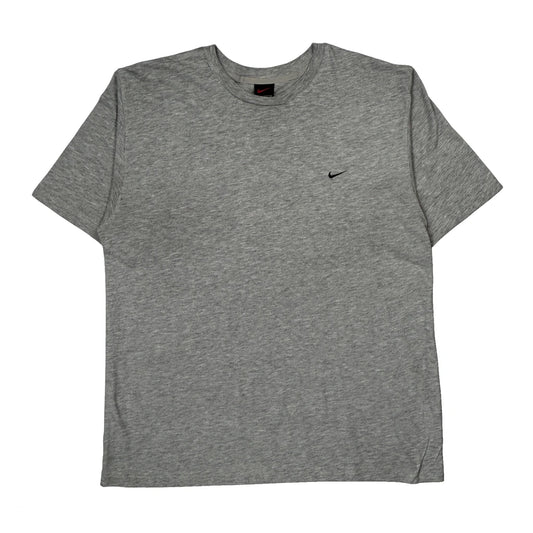 Nike T-Shirt - Large Gray Cotton