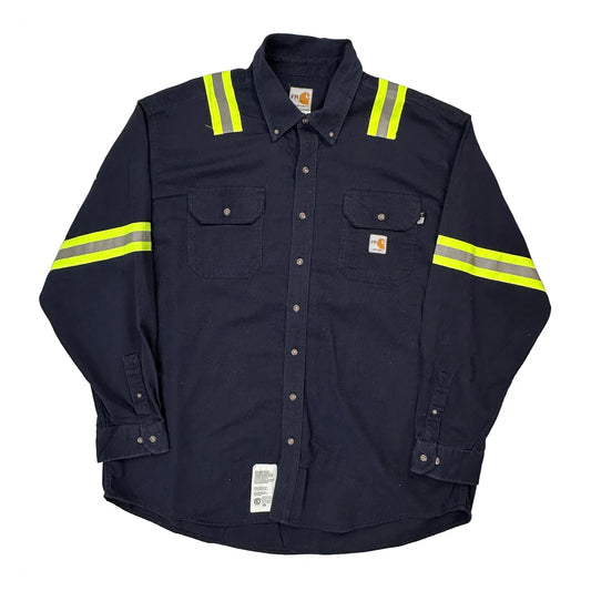 Fr Carhartt Shirt - 2XL Navy Cotton