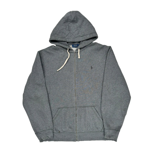 Vintage Polo By Ralph Lauren Hoodie - 2XL Gray Cotton
