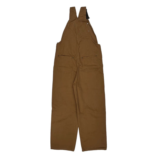Age 16 Carhartt Double Knee Dungarees - XL Brown Cotton