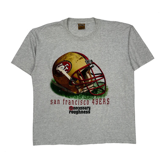 Vintage Made In USA, San Francisco 49Ers Nutmeg Nfl T-Shirt - XL Grey Cotton