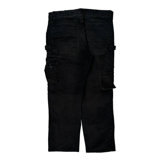 Dakota Grizzly Cargo Cargo Trousers - 34W 32L Black Cotton