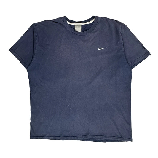 Vintage Nike T-Shirt - 2XL Blue Cotton