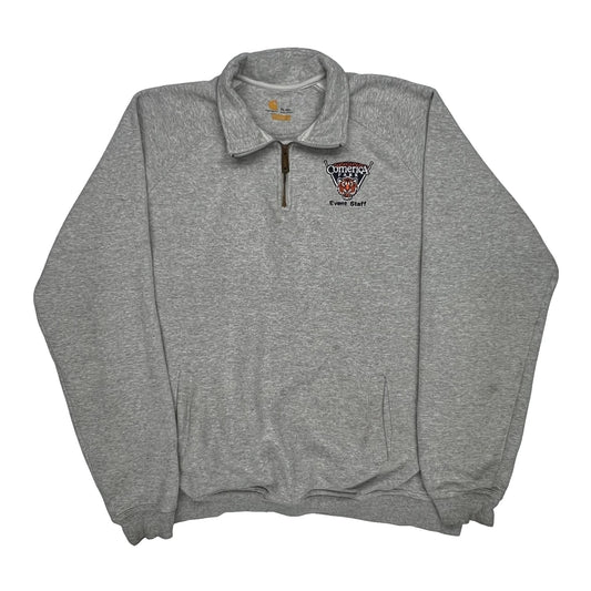 Event Staff Carhartt Collared 1/4 Zip - XL Grey Cotton
