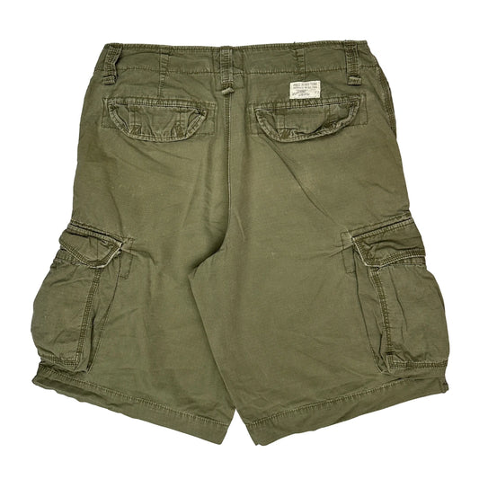 Polo By Ralph Lauren Cargo Shorts - 34W 13L Green Cotton