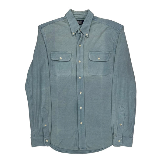Vintage Polo By Ralph Lauren Shirt - Medium Blue Cotton