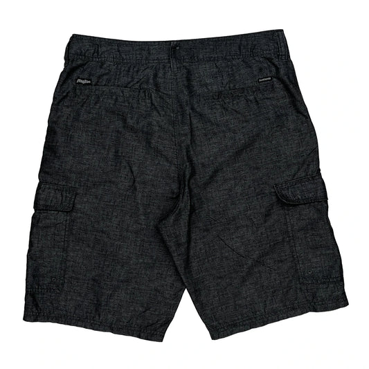 Quiksilver Cargo Shorts - 32W 11L Grey Cotton