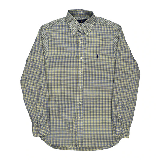Ralph Lauren Checked Shirt - Small Blue Cotton