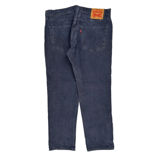Levis Cord Trousers - 34″ Waist Grey Cotton
