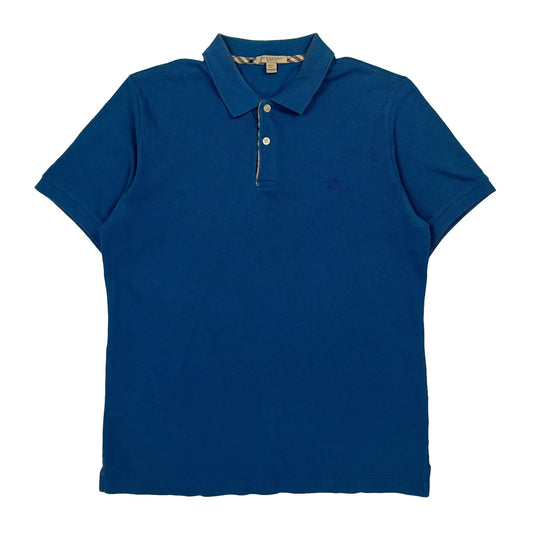 Burberry Brit Polo Shirt - Large Blue Cotton