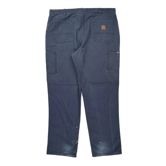 Carhartt Carpenter Trousers - 38W 31L Blue Cotton