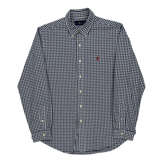 Ralph Lauren Checked Shirt - Large Blue Cotton