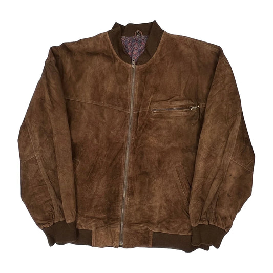 Unbranded Suede Jacket - Large Brown Suede