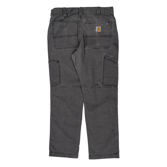 Carhartt Double Knee Carpenter Trousers - 32W 29L Grey Cotton
