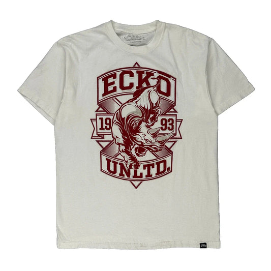 Vintage Ecko Unltd Graphic T-Shirt - Large White Cotton